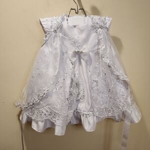 White Baby Christening Bautism Dress